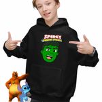 Fashion, accesorii si bijuterii - Copii - Imbracaminte copii - Pulovere si hanorace copii - Hanorac Copii Baieti Hulk Spidey Marvel hulc, negru, marime S Copii - Infinity.ro