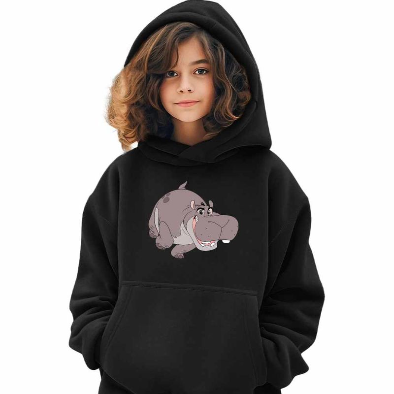 Fashion, accesorii si bijuterii - Copii - Imbracaminte copii - Pulovere si hanorace copii - Hanorac Copii Fete Beshte Garda Felina Lion Guard, negru, marime XL Copii - Infinity.ro