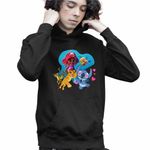 Fashion, accesorii si bijuterii - Copii - Imbracaminte copii - Pulovere si hanorace copii - Hanorac Copii Baieti Ariel Stitch Garda Felina Fuli Kion, negru, marime L Copii - Infinity.ro