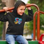 Fashion, accesorii si bijuterii - Copii - Imbracaminte copii - Pulovere si hanorace copii - Hanorac Copii Baieti Ariel Stitch Garda Felina Fuli Kion, negru, marime L Copii - Infinity.ro