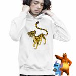 Fashion, accesorii si bijuterii - Copii - Imbracaminte copii - Pulovere si hanorace copii - Hanorac Copii Baieti Fuli Garda Felina Lion Guard, alb, marime L Copii - Infinity.ro