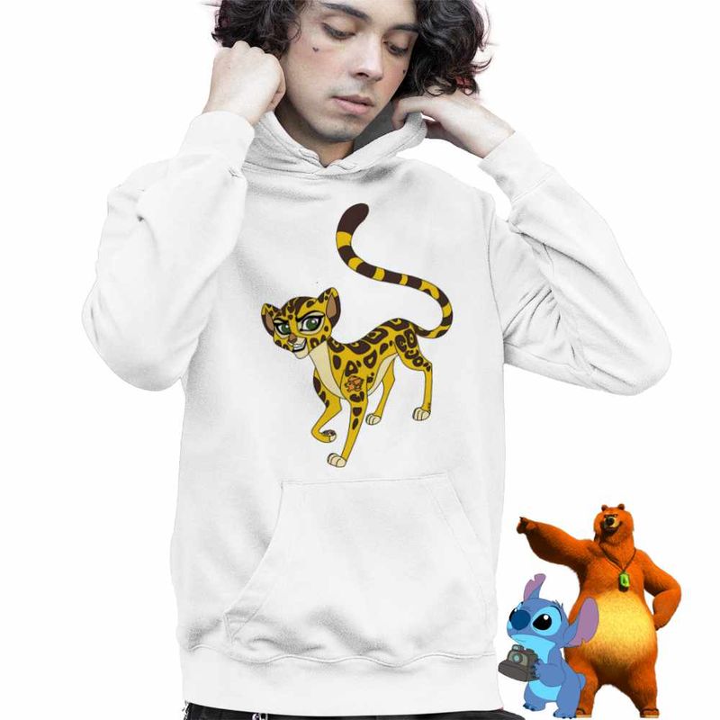 Fashion, accesorii si bijuterii - Copii - Imbracaminte copii - Pulovere si hanorace copii - Hanorac Copii Baieti Fuli Garda Felina Lion Guard, alb, marime L Copii - Infinity.ro