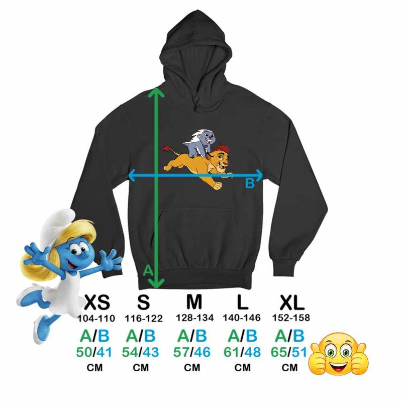 Fashion, accesorii si bijuterii - Copii - Imbracaminte copii - Pulovere si hanorace copii - Hanorac Copii Baieti Kion Bunga Garda Felina, negru, marime L Copii - Infinity.ro