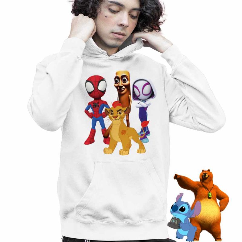 Fashion, accesorii si bijuterii - Copii - Imbracaminte copii - Pulovere si hanorace copii - Hanorac Copii Baieti Tung Sahur Garda Felina Paienjenel TikTok, alb, marime XS Copii - Infinity.ro