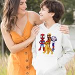 Fashion, accesorii si bijuterii - Copii - Imbracaminte copii - Pulovere si hanorace copii - Hanorac Copii Baieti Tung Sahur Garda Felina Paienjenel TikTok, alb, marime XS Copii - Infinity.ro