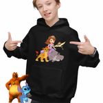 Fashion, accesorii si bijuterii - Copii - Imbracaminte copii - Pulovere si hanorace copii - Hanorac Copii Baieti Garda Felina Sofia Beshte Ono, negru, marime XS Copii - Infinity.ro