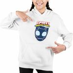 Fashion, accesorii si bijuterii - Copii - Imbracaminte copii - Pulovere si hanorace copii - Hanorac Copii Fete Pantera Neagra Paienjenel, alb, marime XL Copii - Infinity.ro