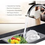 Casa si Gradina - Sanitare - Lavoar baie si accesorii - Baterii sanitare - Robinet Electric Pentru Incalzirea Apei, Afisaj Digital, Prindere Pe Chiuveta,  Incalzire Instanta, Consum Redus - Infinity.ro