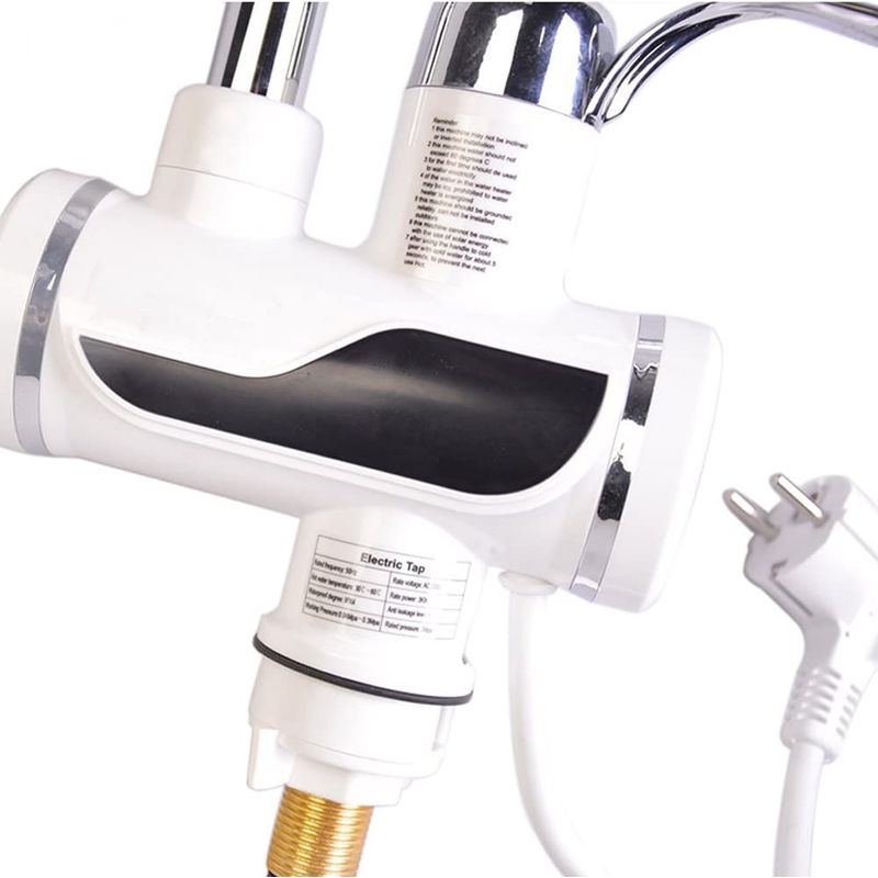 Casa si Gradina - Sanitare - Lavoar baie si accesorii - Baterii sanitare - Robinet Electric Pentru Incalzirea Apei, Afisaj Digital, Prindere Pe Chiuveta,  Incalzire Instanta, Consum Redus - Infinity.ro