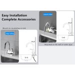 Casa si Gradina - Sanitare - Lavoar baie si accesorii - Baterii sanitare - Robinet Electric Pentru Incalzirea Apei, Afisaj Digital, Prindere Pe Chiuveta,  Incalzire Instanta, Consum Redus - Infinity.ro