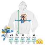 Fashion, accesorii si bijuterii - Copii - Imbracaminte copii - Pulovere si hanorace copii - Hanorac Copii Baieti Stitch Balerina Cappucina Tiktok, alb, marime M Copii - Infinity.ro