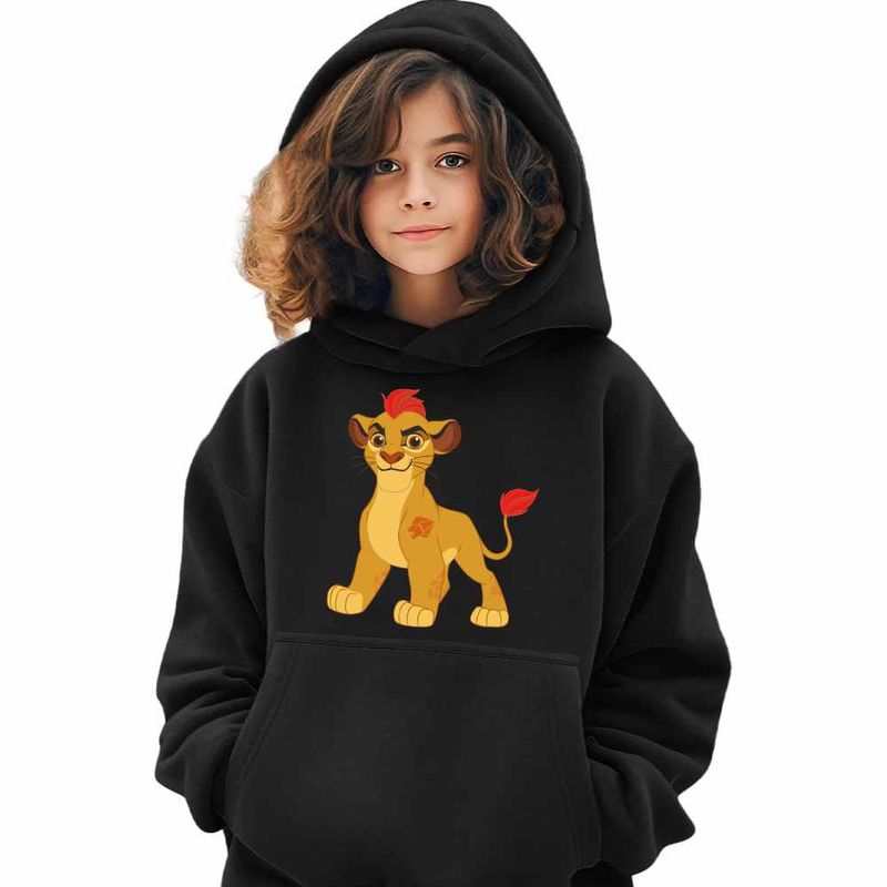 Fashion, accesorii si bijuterii - Copii - Imbracaminte copii - Pulovere si hanorace copii - Hanorac Copii Fete Garda Felina Kion, negru, marime S Copii - Infinity.ro