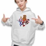 Fashion, accesorii si bijuterii - Copii - Imbracaminte copii - Pulovere si hanorace copii - Hanorac Copii Baieti Paienjenel Tung Sahur Fantoma Spin, alb, marime L Copii - Infinity.ro
