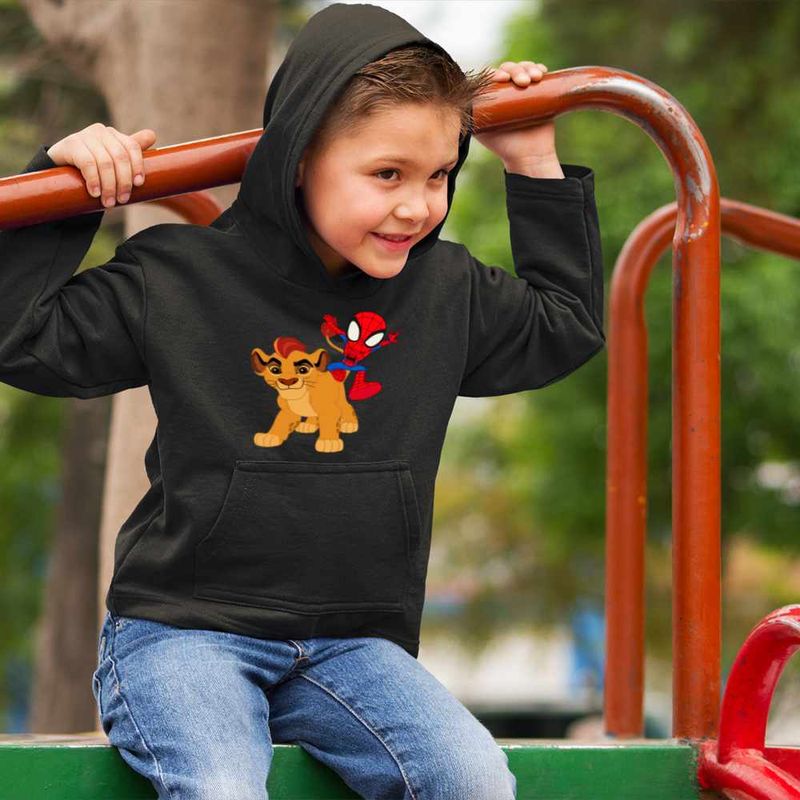 Fashion, accesorii si bijuterii - Copii - Imbracaminte copii - Pulovere si hanorace copii - Hanorac Copii Baieti Garda Felina Paienjenel, negru, marime M Copii - Infinity.ro