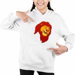 Fashion, accesorii si bijuterii - Copii - Imbracaminte copii - Pulovere si hanorace copii - Hanorac Copii Fete Regele Leu Mufasa, alb, marime XL Copii - Infinity.ro
