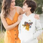 Fashion, accesorii si bijuterii - Copii - Imbracaminte copii - Pulovere si hanorace copii - Hanorac Copii Baieti Garda Felina All Gang, alb, marime M Copii - Infinity.ro