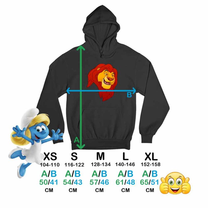 Fashion, accesorii si bijuterii - Copii - Imbracaminte copii - Pulovere si hanorace copii - Hanorac Copii Baieti Regele Leu Mufasa, negru, marime XS Copii - Infinity.ro