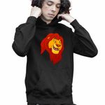 Fashion, accesorii si bijuterii - Copii - Imbracaminte copii - Pulovere si hanorace copii - Hanorac Copii Baieti Regele Leu Mufasa, negru, marime XS Copii - Infinity.ro