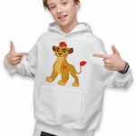 Fashion, accesorii si bijuterii - Copii - Imbracaminte copii - Pulovere si hanorace copii - Hanorac Copii Baieti Garda Felina Kion, alb, marime S Copii - Infinity.ro