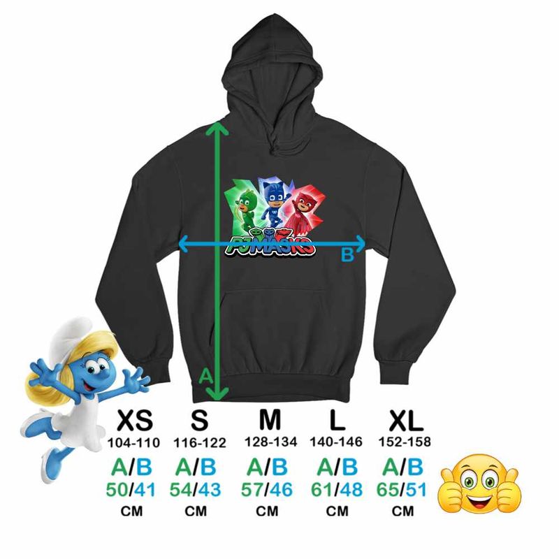 Fashion, accesorii si bijuterii - Copii - Imbracaminte copii - Pulovere si hanorace copii - Hanorac Copii Fete Eroii in Pijama PJ Masks Action, negru, marime XL Copii - Infinity.ro