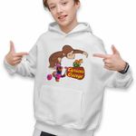 Fashion, accesorii si bijuterii - Copii - Imbracaminte copii - Pulovere si hanorace copii - Hanorac Copii Baieti Curious George Creeper Gradina Zoologica, alb, marime L Copii - Infinity.ro