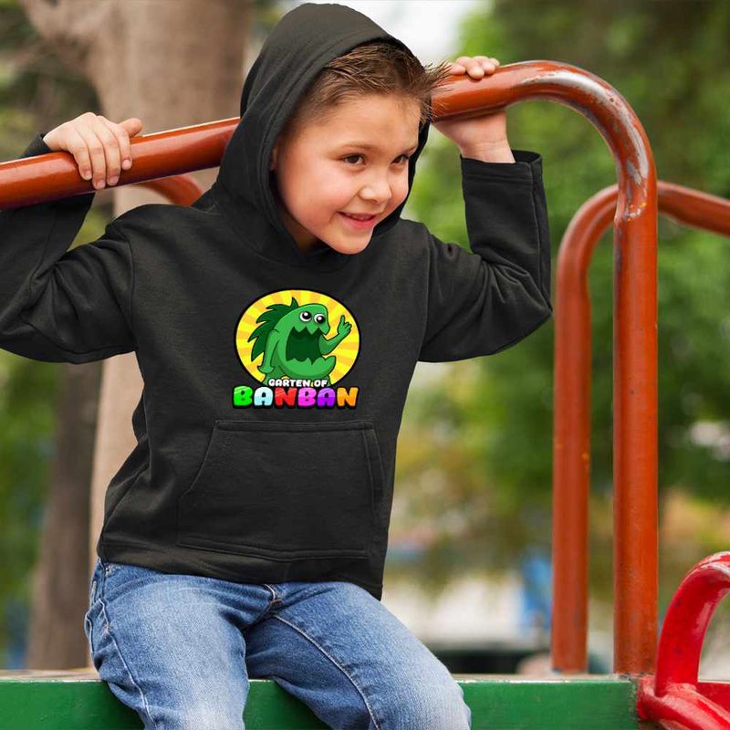 Fashion, accesorii si bijuterii - Copii - Imbracaminte copii - Pulovere si hanorace copii - Hanorac Copii Baieti Banban Stinky Joel Dinozaur, negru, marime XL Copii - Infinity.ro