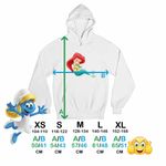 Fashion, accesorii si bijuterii - Copii - Imbracaminte copii - Pulovere si hanorace copii - Hanorac Copii Baieti Mica Sirena Baby Flounder Ariel Little Mermaid, alb, marime XS Copii - Infinity.ro