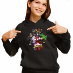 Fashion, accesorii si bijuterii - Copii - Imbracaminte copii - Pulovere si hanorace copii - Hanorac Copii Fete Paienjenelul Marvel si prietenii lui uimitori, negru, marime M Copii - Infinity.ro
