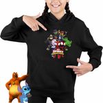 Fashion, accesorii si bijuterii - Copii - Imbracaminte copii - Pulovere si hanorace copii - Hanorac Copii Fete Paienjenelul Marvel si prietenii lui uimitori, negru, marime M Copii - Infinity.ro