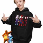 Fashion, accesorii si bijuterii - Copii - Imbracaminte copii - Pulovere si hanorace copii - Hanorac Copii Baieti Fantoma Paianjen Paienjenel Spin, negru, marime M Copii - Infinity.ro