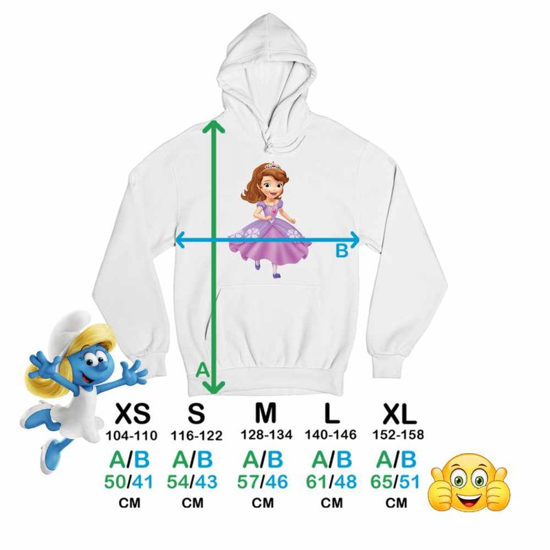 Fashion, accesorii si bijuterii - Copii - Imbracaminte copii - Pulovere si hanorace copii - Hanorac Copii Fete Sofia Intai Alearga Vesela, alb, marime M Copii - Infinity.ro