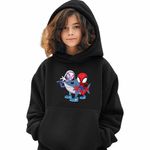 Fashion, accesorii si bijuterii - Copii - Imbracaminte copii - Pulovere si hanorace copii - Hanorac Copii Fete Paienjenel Tralalero Tralala Fantoma Paianjen Brainrot, negru, marime M Copii - Infinity.ro
