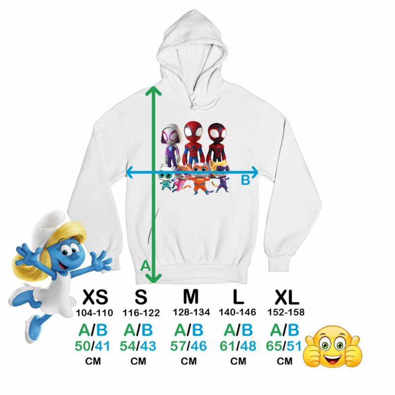 Fashion, accesorii si bijuterii - Copii - Imbracaminte copii - Pulovere si hanorace copii - Hanorac Copii Baieti Paienjenel Spin Fantoma Super Pisicute, alb, marime L Copii - Infinity.ro