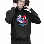 Fashion, accesorii si bijuterii - Copii - Imbracaminte copii - Pulovere si hanorace copii - Hanorac Copii Baieti Paienjenel Tralalero Tralala Fantoma Paianjen Brainrot, negru, marime S Copii - Infinity.ro