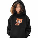 Fashion, accesorii si bijuterii - Copii - Imbracaminte copii - Pulovere si hanorace copii - Hanorac Copii Fete SuperKitties Ginny Super Pisicute, negru, marime M Copii - Infinity.ro