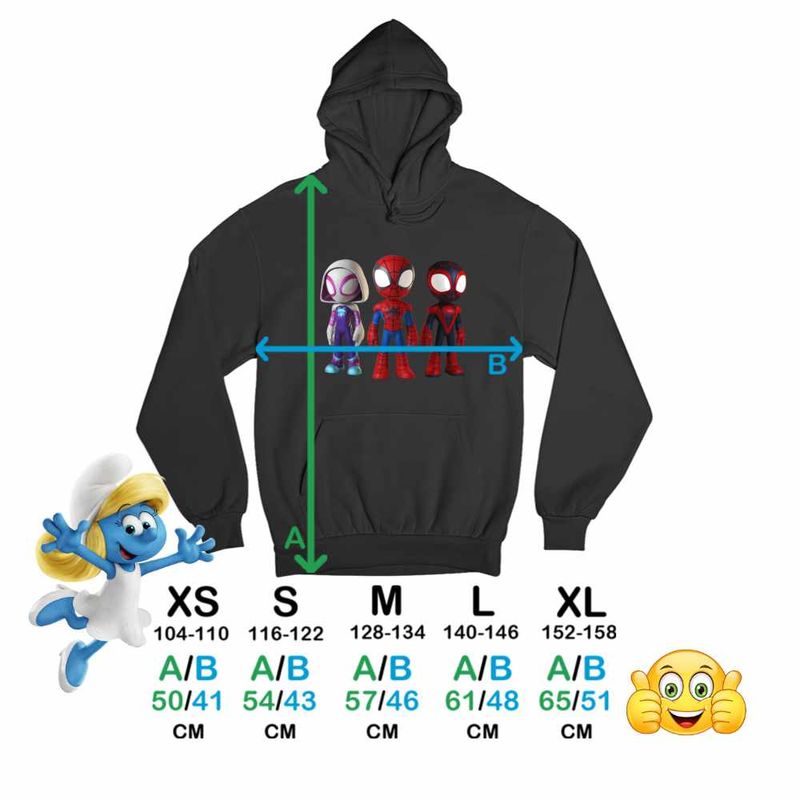 Fashion, accesorii si bijuterii - Copii - Imbracaminte copii - Pulovere si hanorace copii - Hanorac Copii Fete Fantoma Paianjen Paienjenel Spin, negru, marime XS Copii - Infinity.ro