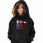 Fashion, accesorii si bijuterii - Copii - Imbracaminte copii - Pulovere si hanorace copii - Hanorac Copii Fete Fantoma Paianjen Paienjenel Spin, negru, marime XS Copii - Infinity.ro