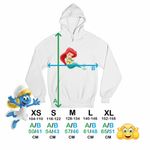 Fashion, accesorii si bijuterii - Copii - Imbracaminte copii - Pulovere si hanorace copii - Hanorac Copii Fete Mica Sirena Baby Flounder Ariel Little Mermaid, alb, marime XL Copii - Infinity.ro