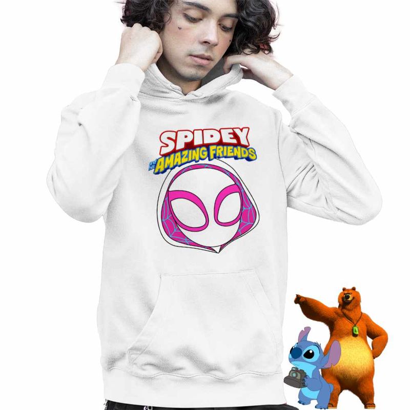 Fashion, accesorii si bijuterii - Copii - Imbracaminte copii - Pulovere si hanorace copii - Hanorac Copii Baieti Fantoma Paianjen Spidey, alb, marime S Copii - Infinity.ro