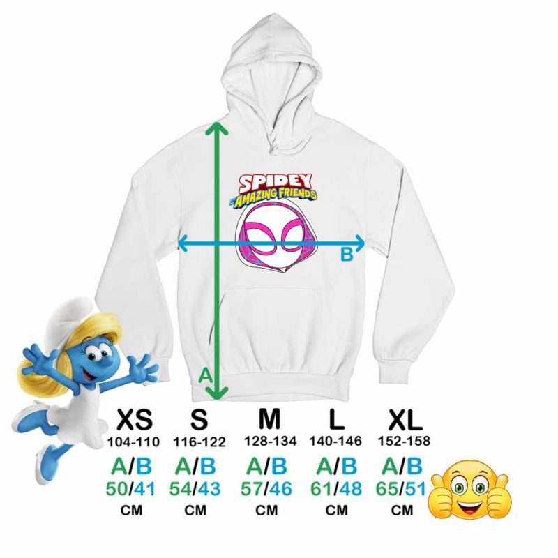 Fashion, accesorii si bijuterii - Copii - Imbracaminte copii - Pulovere si hanorace copii - Hanorac Copii Baieti Fantoma Paianjen Spidey, alb, marime S Copii - Infinity.ro