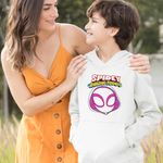 Fashion, accesorii si bijuterii - Copii - Imbracaminte copii - Pulovere si hanorace copii - Hanorac Copii Baieti Fantoma Paianjen Spidey, alb, marime S Copii - Infinity.ro