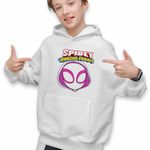 Fashion, accesorii si bijuterii - Copii - Imbracaminte copii - Pulovere si hanorace copii - Hanorac Copii Baieti Fantoma Paianjen Spidey, alb, marime S Copii - Infinity.ro