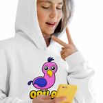Fashion, accesorii si bijuterii - Copii - Imbracaminte copii - Pulovere si hanorace copii - Hanorac Copii Fete Banban Opila Bird Gradinita, alb, marime XL Copii - Infinity.ro