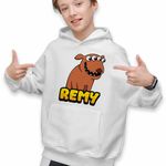 Fashion, accesorii si bijuterii - Copii - Imbracaminte copii - Pulovere si hanorace copii - Hanorac Copii Baieti Banban Remy Catel Kinder, alb, marime S Copii - Infinity.ro