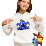 Fashion, accesorii si bijuterii - Copii - Imbracaminte copii - Pulovere si hanorace copii - Hanorac Copii Fete Garden Banban Nabnab Joc, alb, marime XS Copii - Infinity.ro