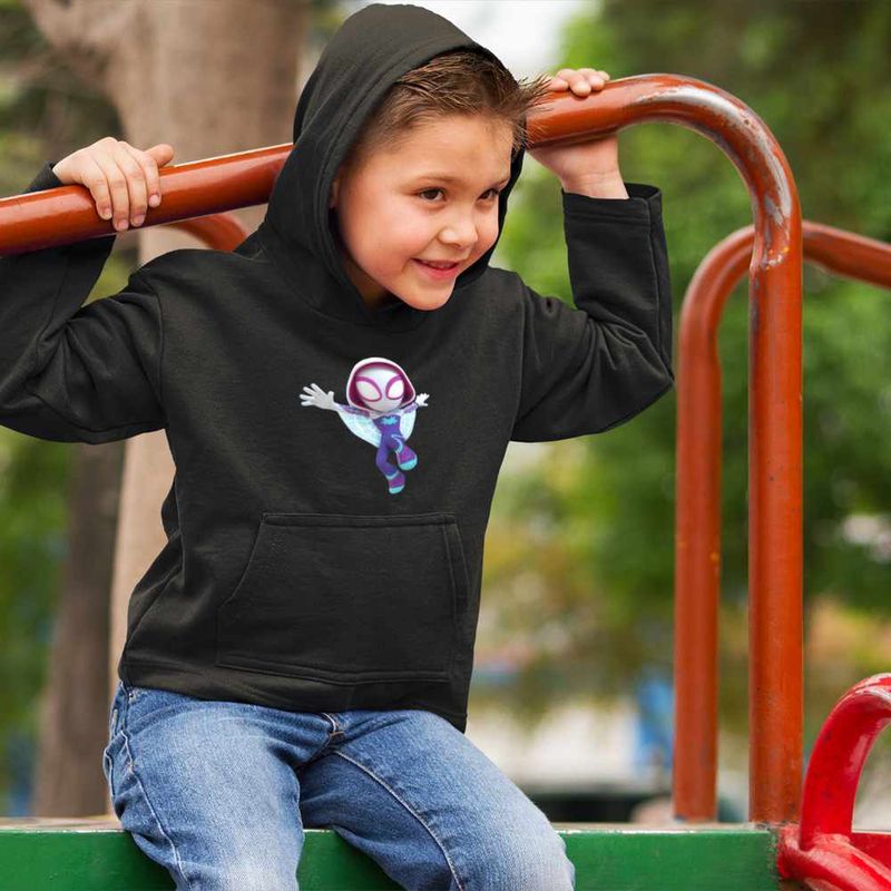 Fashion, accesorii si bijuterii - Copii - Imbracaminte copii - Pulovere si hanorace copii - Hanorac Copii Baieti Fantoma Paianjen Ghost Spider, negru, marime M Copii - Infinity.ro