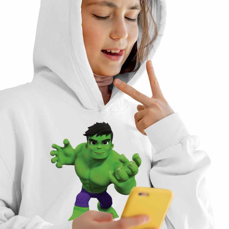 Fashion, accesorii si bijuterii - Copii - Imbracaminte copii - Pulovere si hanorace copii - Hanorac Copii Fete Hulk Paienjenel Marvel, alb, marime XL Copii - Infinity.ro