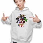 Fashion, accesorii si bijuterii - Copii - Imbracaminte copii - Pulovere si hanorace copii - Hanorac Copii Baieti Paienjenelul Marvel si prietenii lui uimitori, alb, marime XS Copii - Infinity.ro