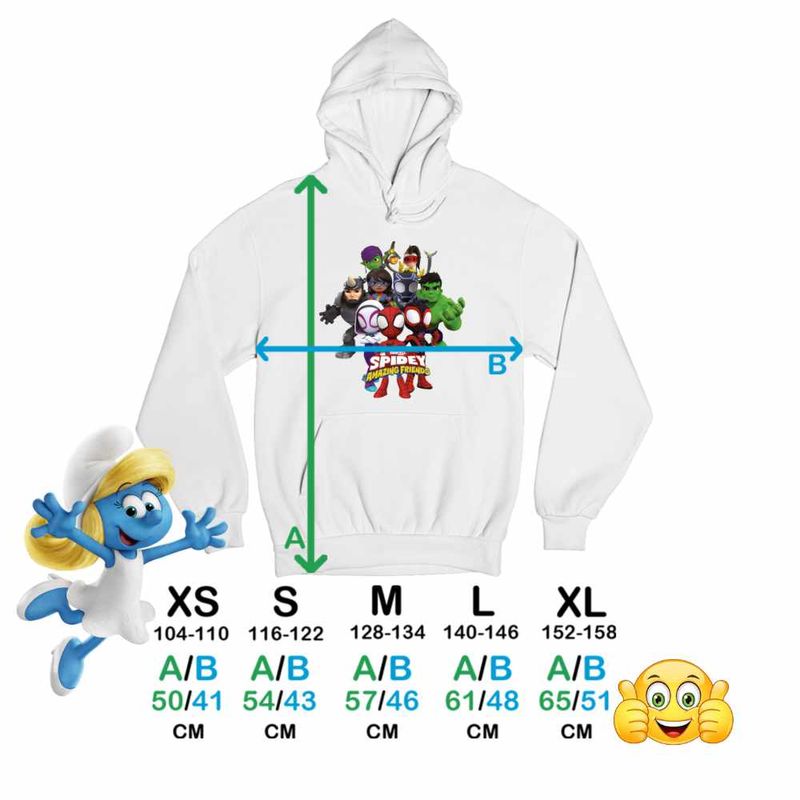 Fashion, accesorii si bijuterii - Copii - Imbracaminte copii - Pulovere si hanorace copii - Hanorac Copii Baieti Paienjenelul Marvel si prietenii lui uimitori, alb, marime XS Copii - Infinity.ro