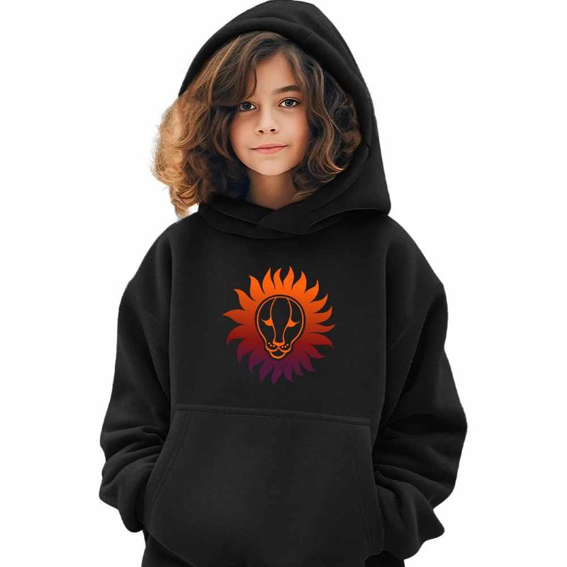 Fashion, accesorii si bijuterii - Copii - Imbracaminte copii - Pulovere si hanorace copii - Hanorac Copii Fete Leu Horoscop Zodie Astrologie Leo, negru, marime XL Copii - Infinity.ro